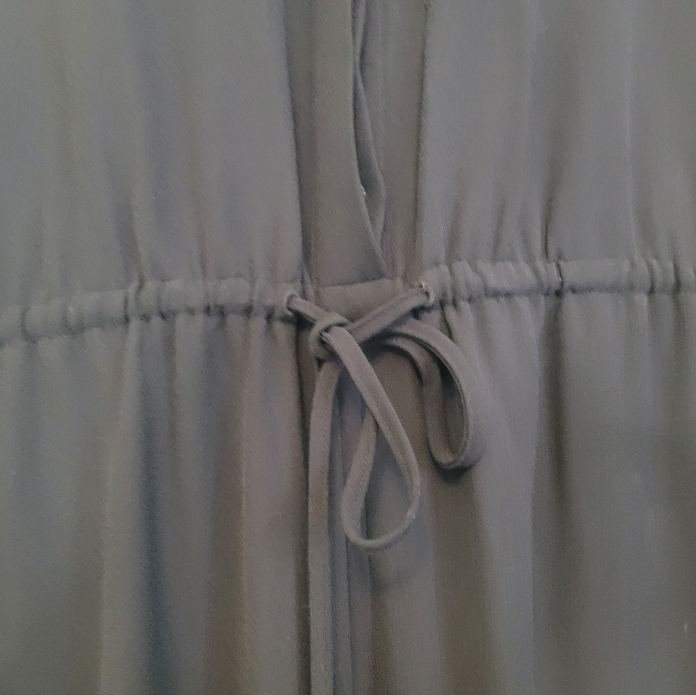 Ralph Lauren Black Jumpsuit with Cream Accent Collar Size 14P NWT - Picture 5 of 6